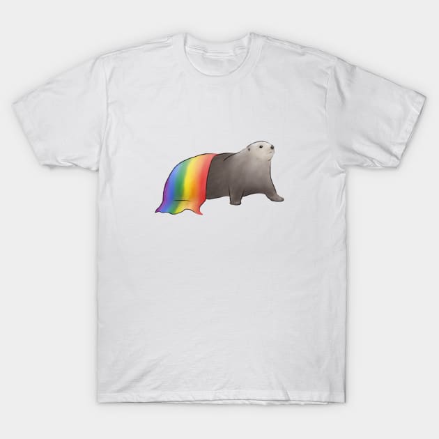 Pride Sea Otter T-Shirt by OtterFamily